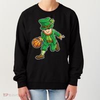 Leprechaun Basketball Player St Patrick's Day Women's Sweatshirt thumb 0