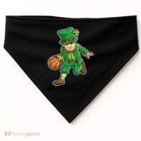Leprechaun Basketball Player St Patrick's Day USA-Made Doggie Bandana thumb 0