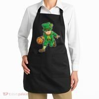 Leprechaun Basketball Player St Patrick's Day Apron thumb 2