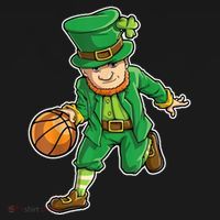 Leprechaun Basketball Player St Patrick's Day Bucket Hat thumb 4