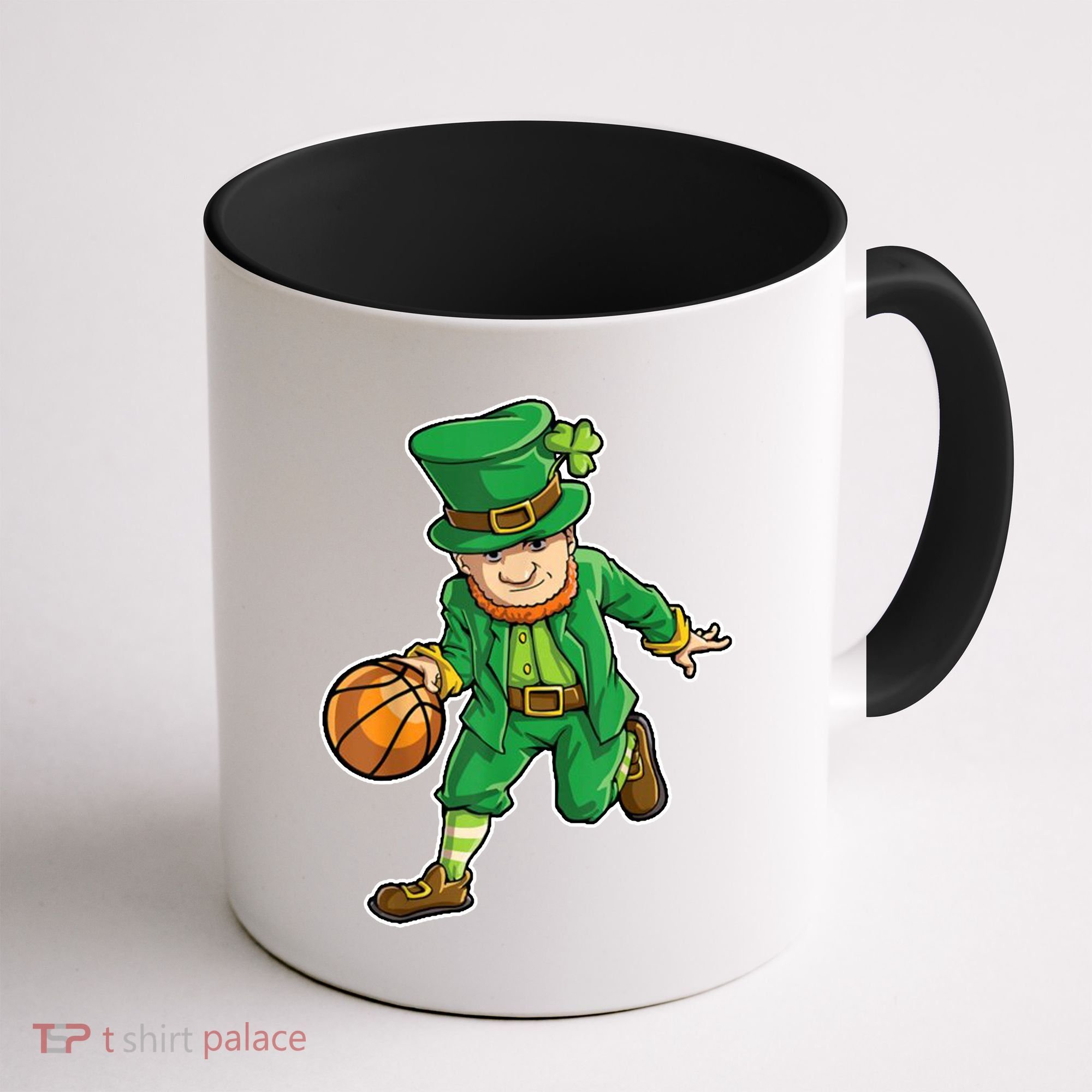 Leprechaun Basketball Player St Patrick's Day Coffee Mug
