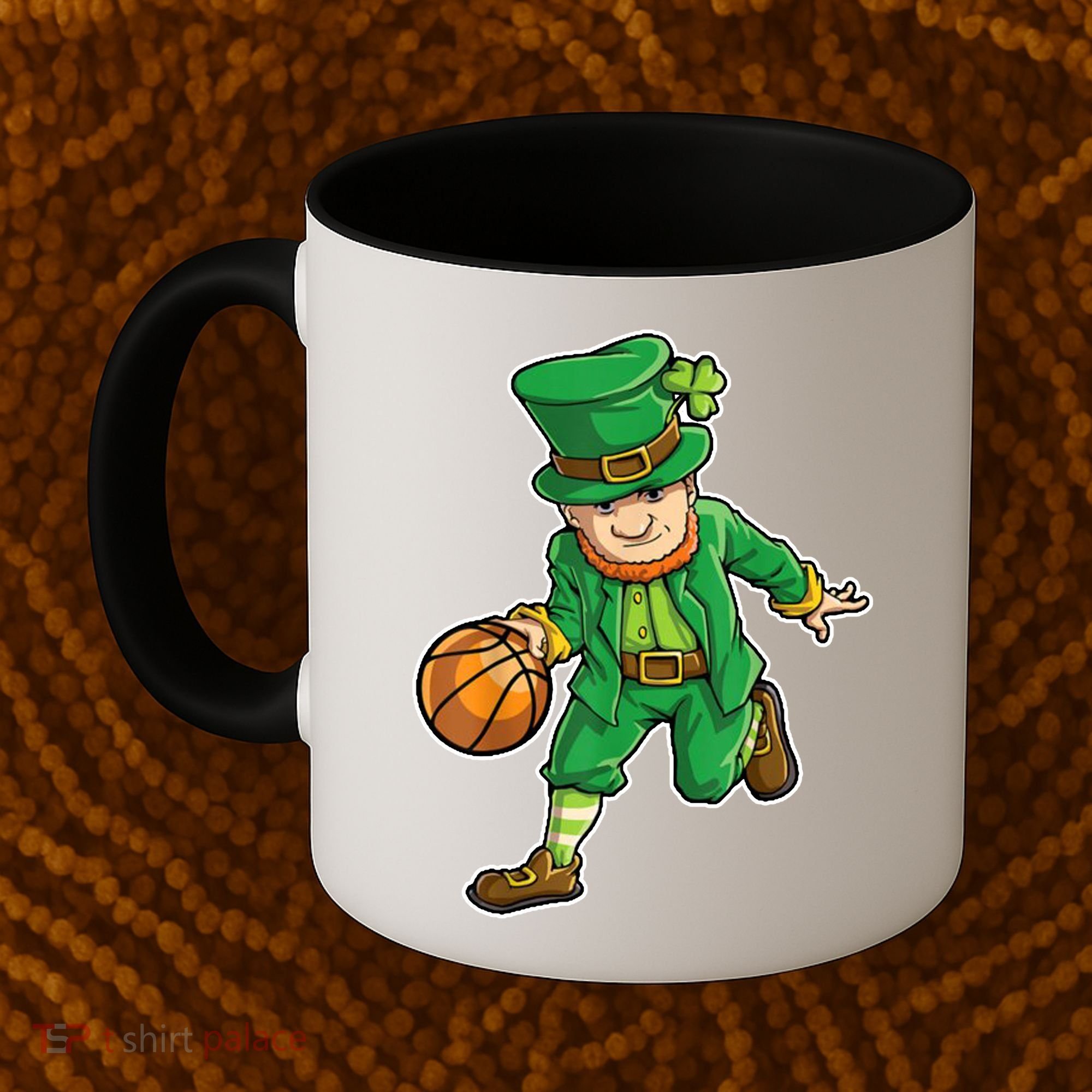 Leprechaun Basketball Player St Patrick's Day Coffee Mug