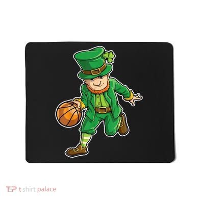 Leprechaun Basketball Player St Patrick's Day Mousepad