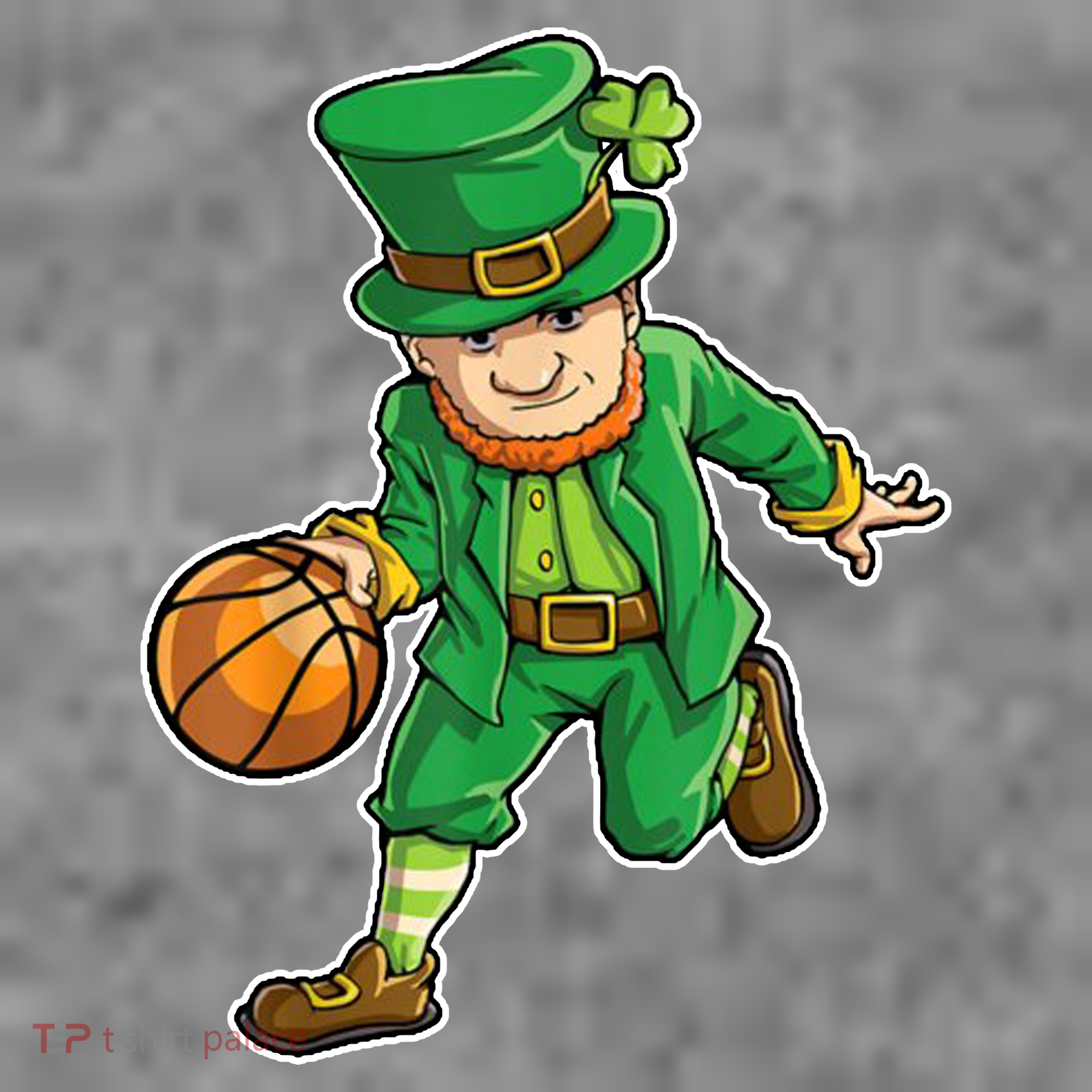 Leprechaun Basketball Player St Patrick's Day Long Sleeve Shirt