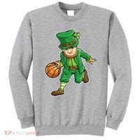 Leprechaun Basketball Player St Patrick's Day Sweatshirt thumb 0