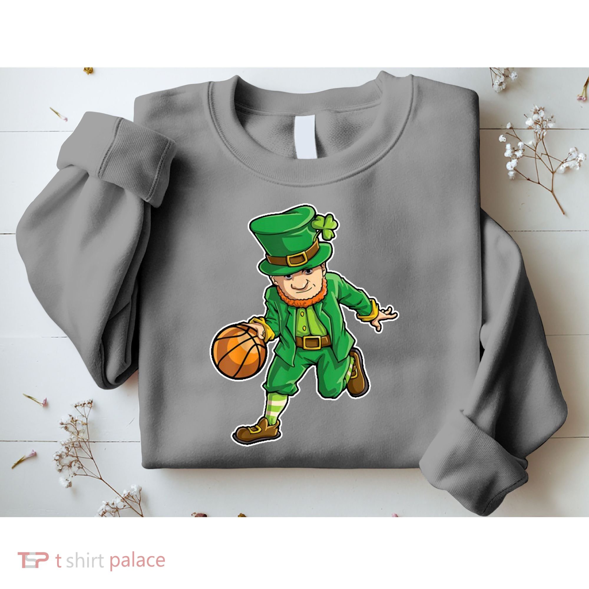 Leprechaun Basketball Player St Patrick's Day Sweatshirt