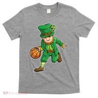 Leprechaun Basketball Player St Patrick's Day T-Shirt thumb 0