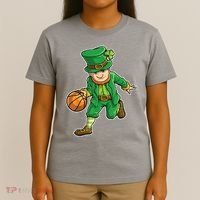 Leprechaun Basketball Player St Patrick's Day T-Shirt thumb 4