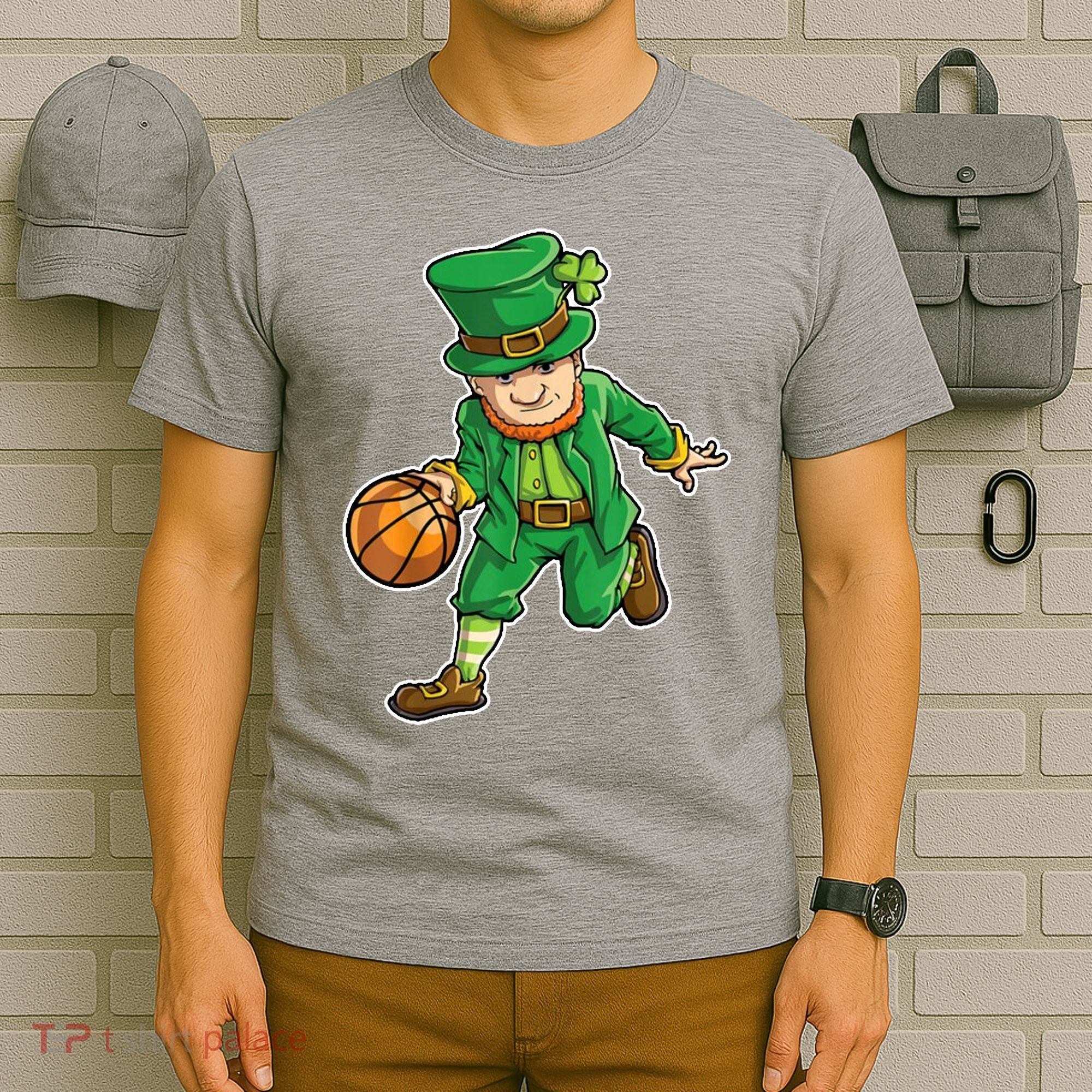 Leprechaun Basketball Player St Patrick's Day T-Shirt