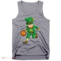 Leprechaun Basketball Player St Patrick's Day Tank Top thumb 0