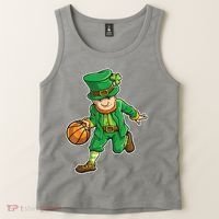 Leprechaun Basketball Player St Patrick's Day Tank Top thumb 2