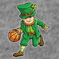 Leprechaun Basketball Player St Patrick's Day Tank Top thumb 6