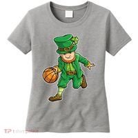 Leprechaun Basketball Player St Patrick's Day Women's T-Shirt thumb 0