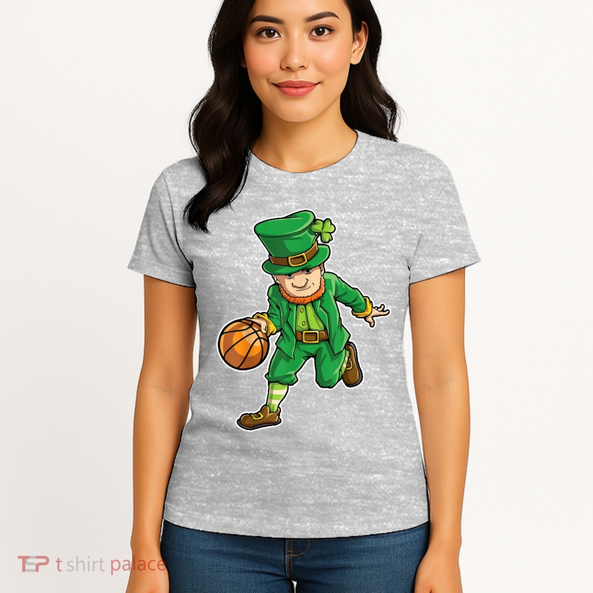 Leprechaun Basketball Player St Patrick's Day Women's T-Shirt