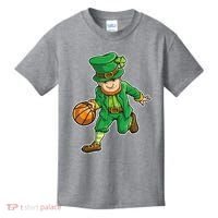 Leprechaun Basketball Player St Patrick's Day Kids T-Shirt thumb 0