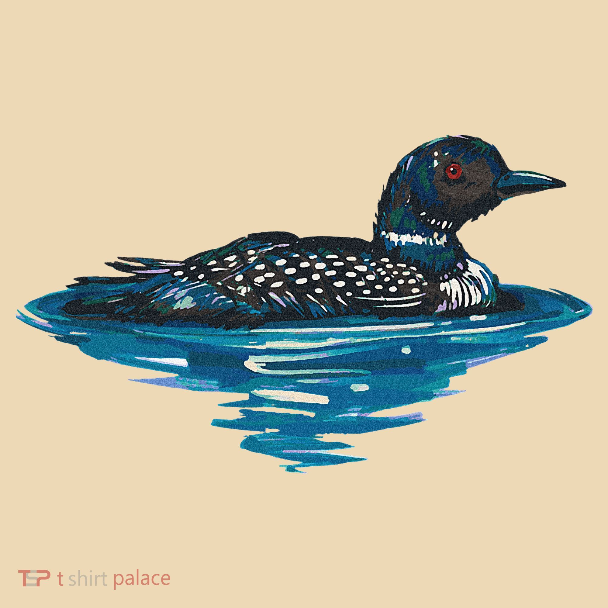 Loon Bird Painting Duck Lake Tote Bag
