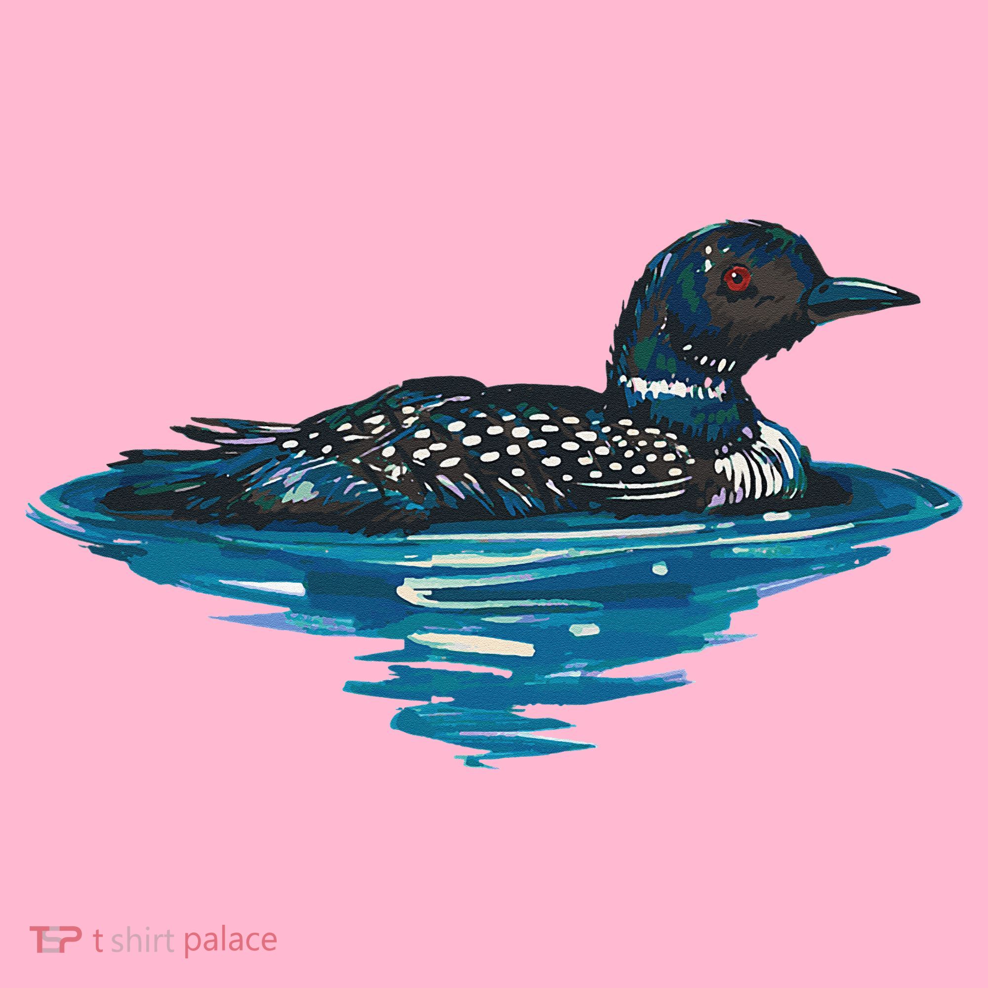 Loon Bird Painting Duck Lake Coaster