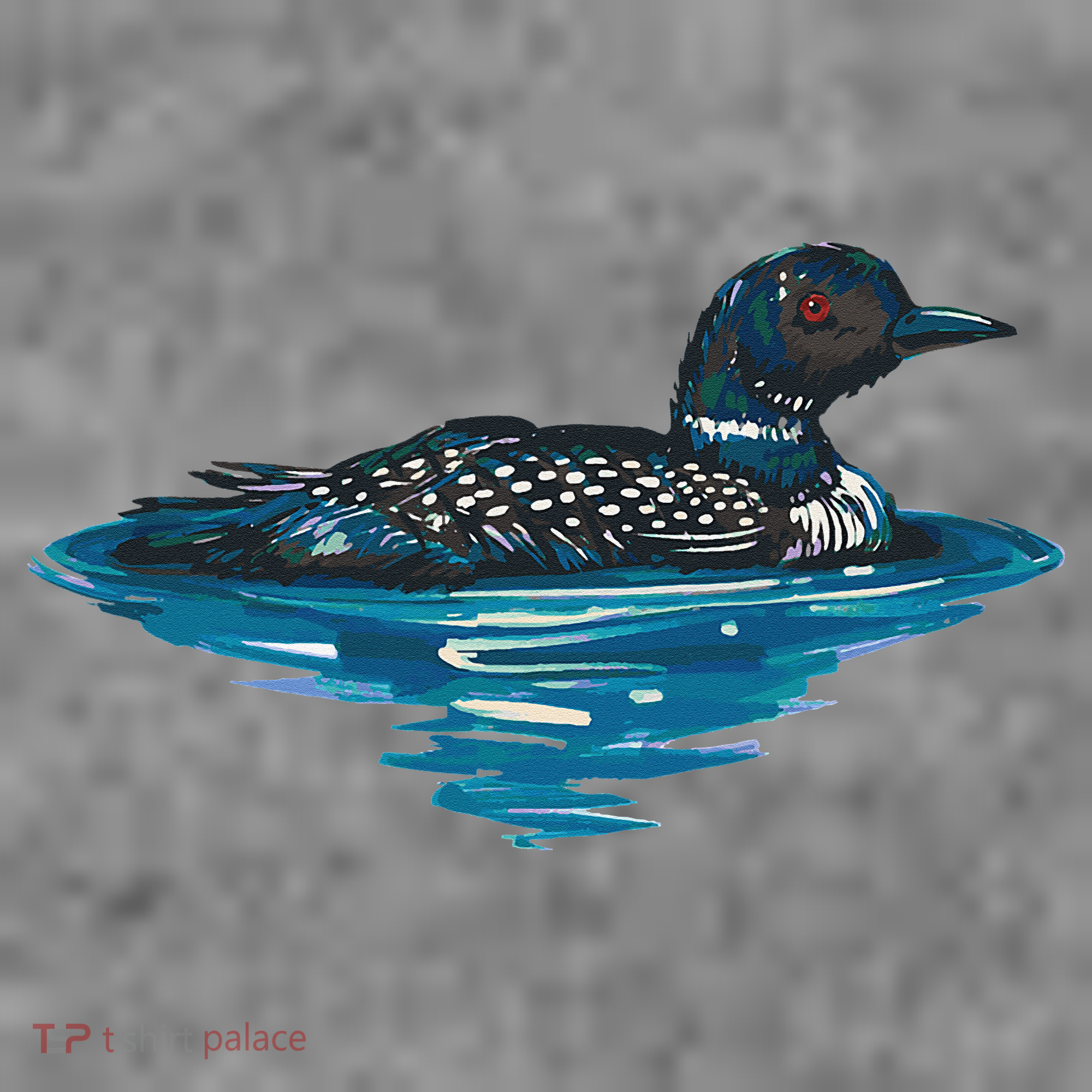 Loon Bird Painting Duck Lake Toddler Hoodie