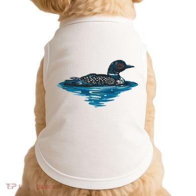 Loon Bird Painting Duck Lake Doggie Tank