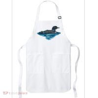 Loon Bird Painting Duck Lake Apron thumb 0