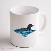 Loon Bird Painting Duck Lake Coffee Mug thumb 1