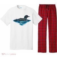 Loon Bird Painting Duck Lake Pajama Set thumb 0