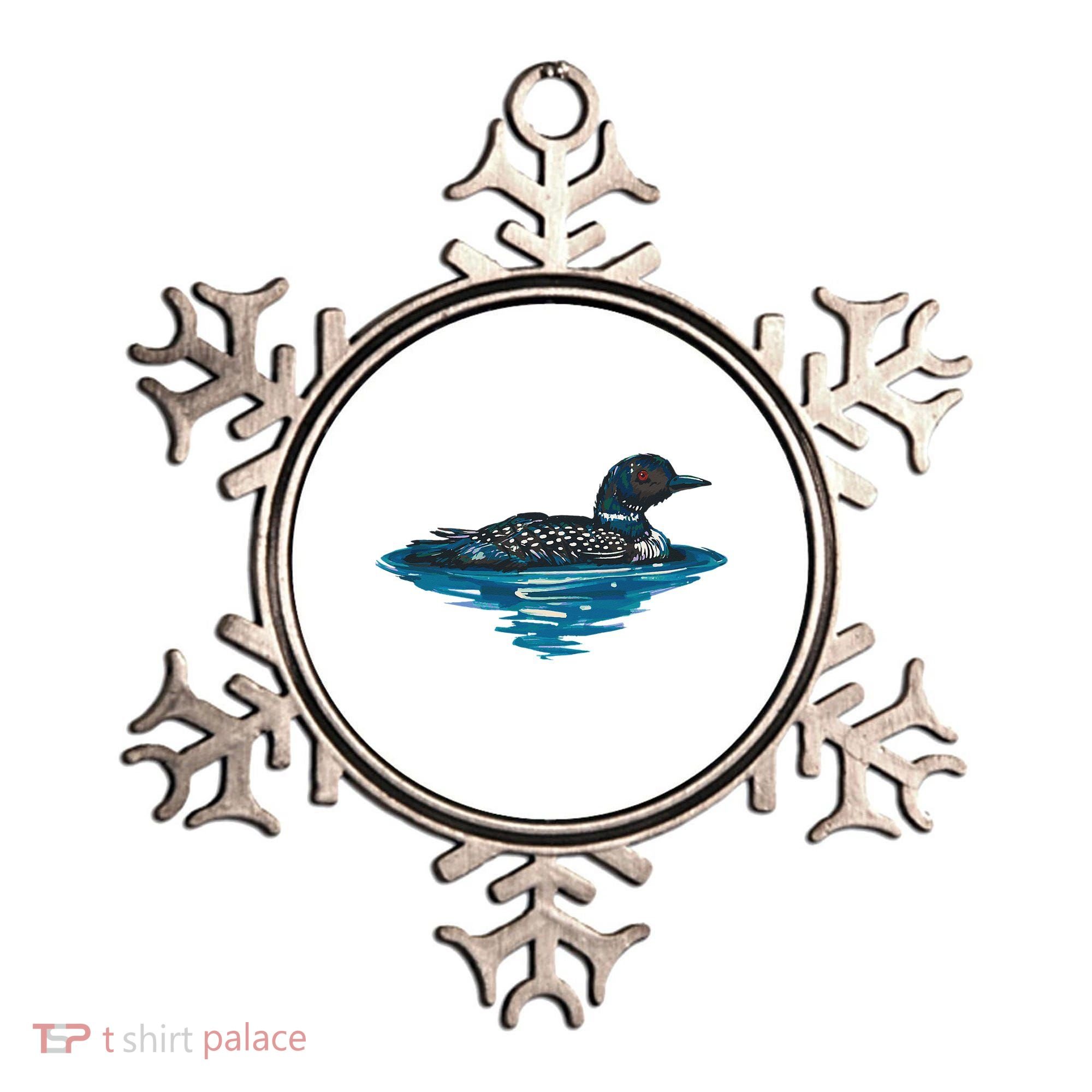 Loon Bird Painting Duck Lake Ornament