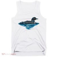 Loon Bird Painting Duck Lake Tank Top thumb 0