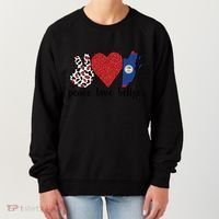 Love Belize Proud Belizean Flag Belizean Roots Meaningful Gift Women's Sweatshirt thumb 0