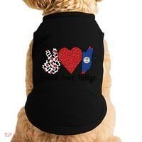 Love Belize Proud Belizean Flag Belizean Roots Meaningful Gift Doggie Tank thumb 0