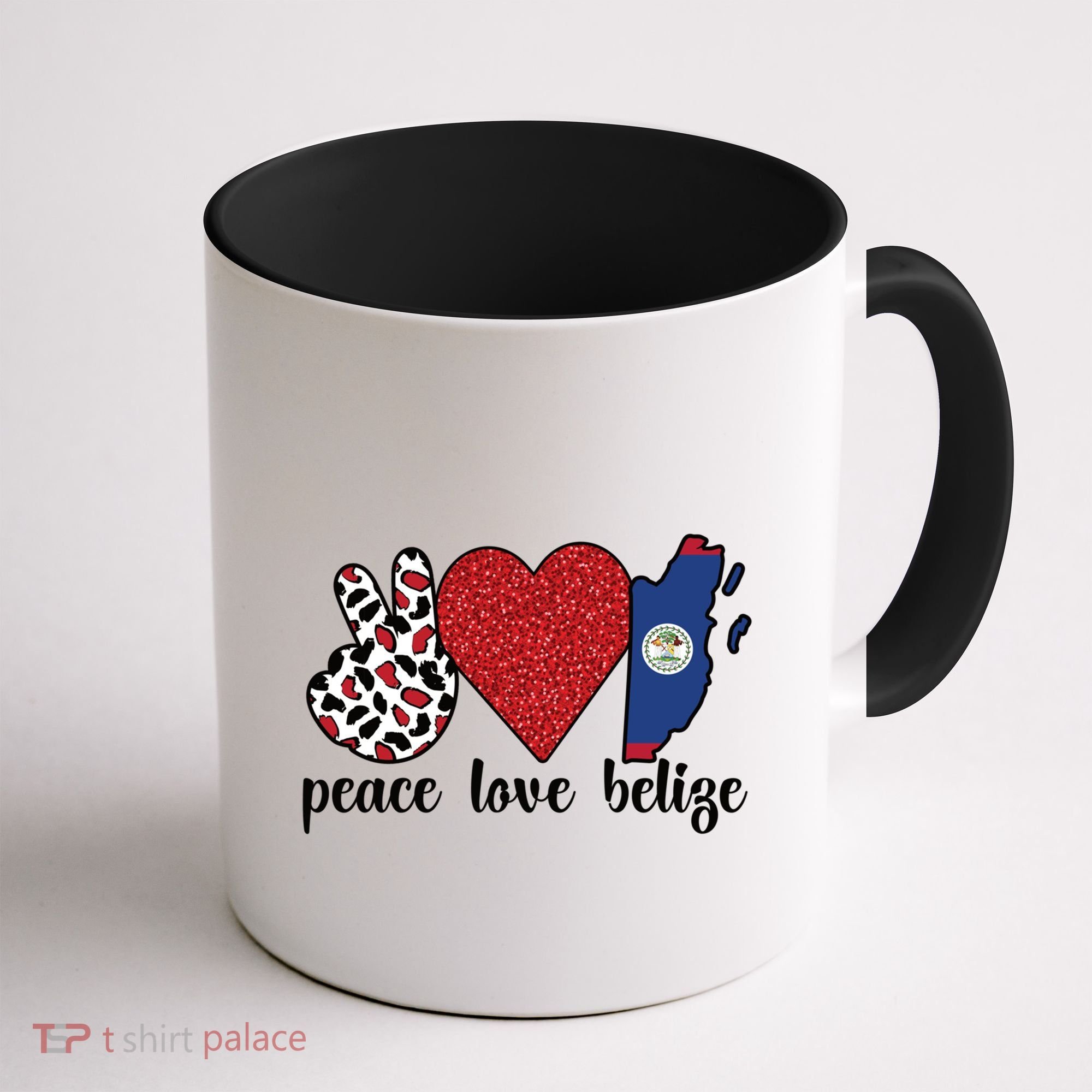 Love Belize Proud Belizean Flag Belizean Roots Meaningful Gift Coffee Mug