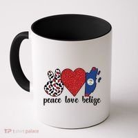Love Belize Proud Belizean Flag Belizean Roots Meaningful Gift Coffee Mug thumb 0