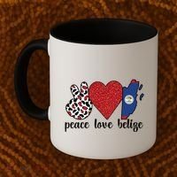 Love Belize Proud Belizean Flag Belizean Roots Meaningful Gift Coffee Mug thumb 2