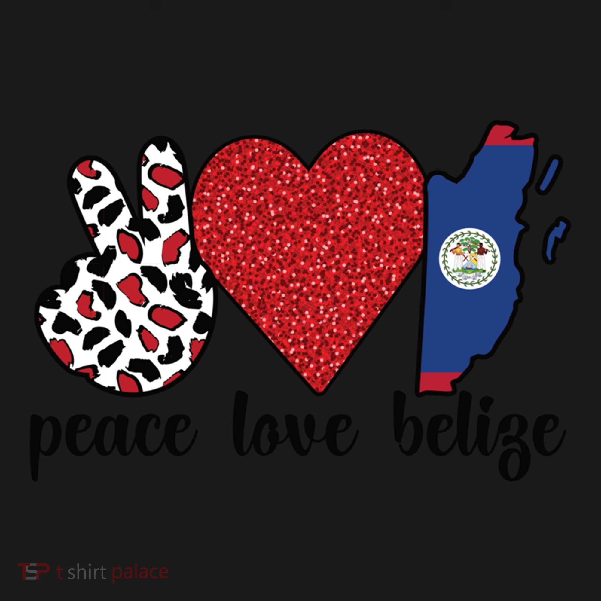 Love Belize Proud Belizean Flag Belizean Roots Meaningful Gift Pajama Set