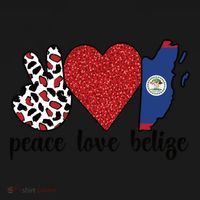 Love Belize Proud Belizean Flag Belizean Roots Meaningful Gift Women's Hoodie thumb 2