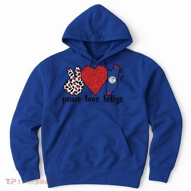 Love Belize Proud Belizean Flag Belizean Roots Meaningful Gift Hoodie