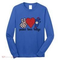 Love Belize Proud Belizean Flag Belizean Roots Meaningful Gift Long Sleeve Shirt thumb 0