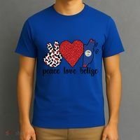 Love Belize Proud Belizean Flag Belizean Roots Meaningful Gift T-Shirt thumb 3