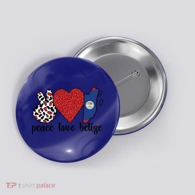 Love Belize Proud Belizean Flag Belizean Roots Meaningful Gift Button
