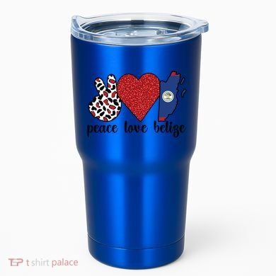 Love Belize Proud Belizean Flag Belizean Roots Meaningful Gift Tumbler