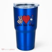 Love Belize Proud Belizean Flag Belizean Roots Meaningful Gift Tumbler thumb 0