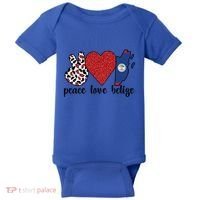 Love Belize Proud Belizean Flag Belizean Roots Meaningful Gift Baby Bodysuit thumb 0