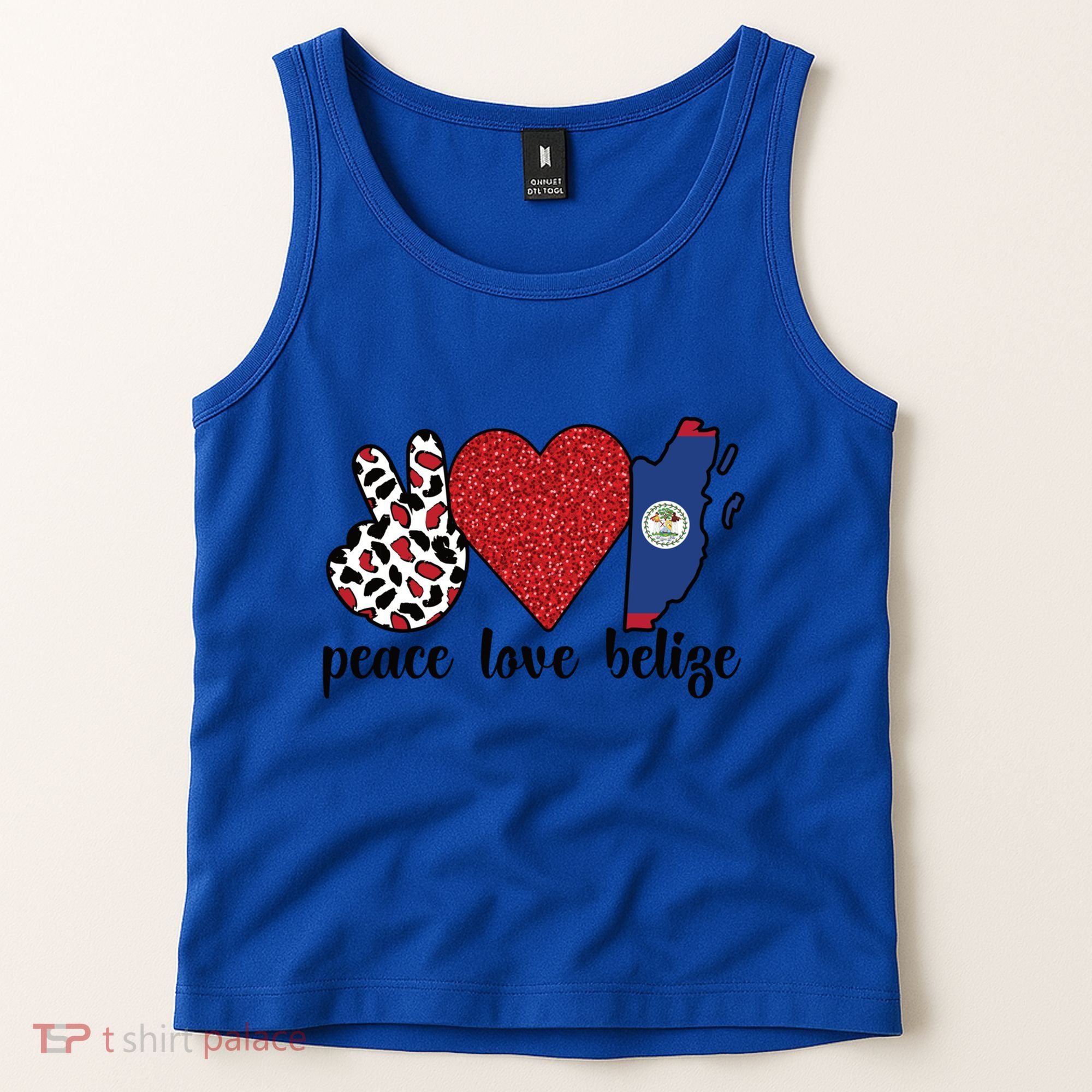 Love Belize Proud Belizean Flag Belizean Roots Meaningful Gift Tank Top