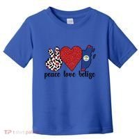 Love Belize Proud Belizean Flag Belizean Roots Meaningful Gift Toddler T-Shirt thumb 0