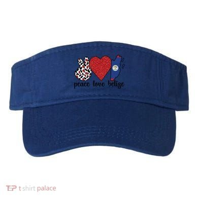 Love Belize Proud Belizean Flag Belizean Roots Meaningful Gift Visor