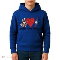 Love Belize Proud Belizean Flag Belizean Roots Meaningful Gift Kids Hoodie thumb 4