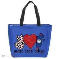Love Belize Proud Belizean Flag Belizean Roots Meaningful Gift Tote Bag thumb 0