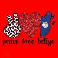 Love Belize Proud Belizean Flag Belizean Roots Meaningful Gift Santa Hat thumb 1