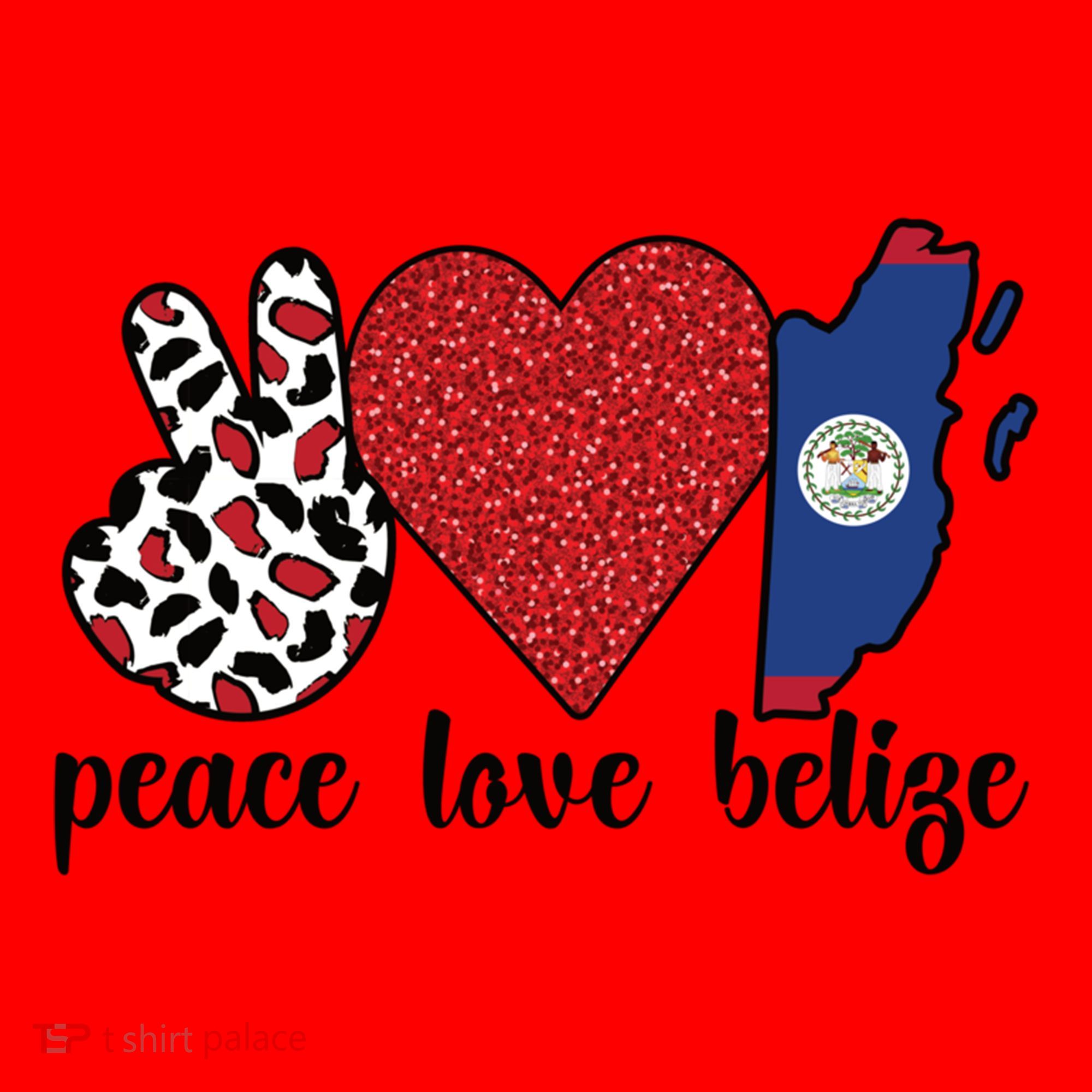 Love Belize Proud Belizean Flag Belizean Roots Meaningful Gift Santa Hat