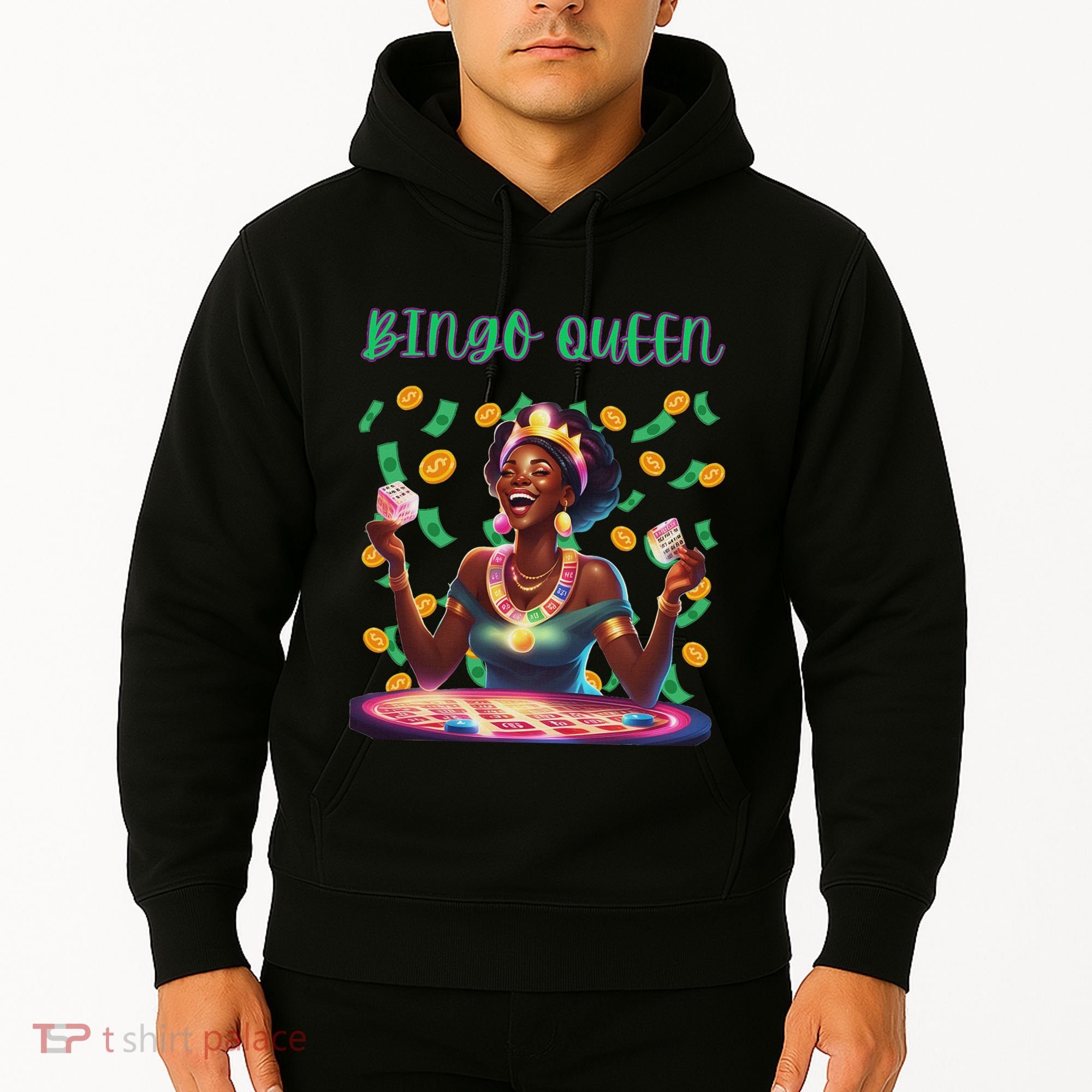  Laughing Bingo Queen Hoodie